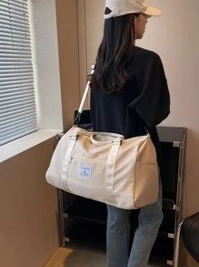 女士旅行包 必备健身包，具有干湿分离功能，大容量手提单肩包，适合休闲剪裁、旅行和住院 假日行李包 周末包 旅行箱过夜包 行李袋 行李袋 随身携带包 大学包 行李袋 周末包 医院包 冬季学校包 学校配件 学校用品 - 卡其色 - 查看 3