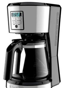 Cafetera Programable Digital 12 tzas B+D Con Filtro Permanente - Negro - Ver 6