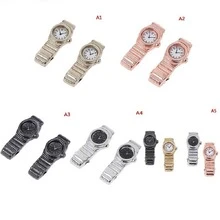 1:12 Scale Miniature Watch Multiple Colour for Dollhouse Decor Mini Furniture Toy Accessories - Rose Gold - View 8