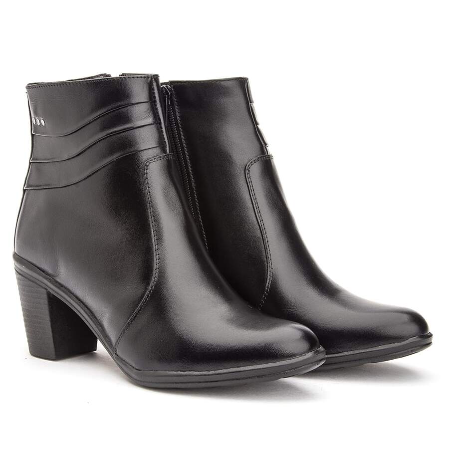 Women Fashion Boots - 黑色 - 查看 1