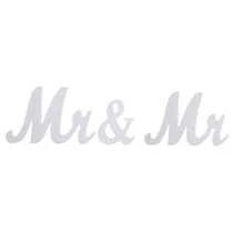 Wooden Mr And Mr Letter Wedding Props Wedding Table Ornaments Anniversary Party Valentine Day Decorations White MR & MR