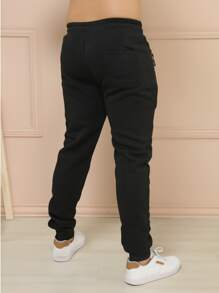 Men Sweatpants - 黑色 - 查看 2