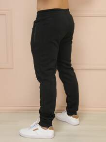 Men Sweatpants - 黑色 - 查看 8