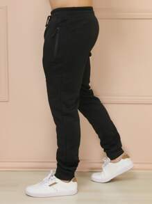 Men Sweatpants - 黑色 - 查看 4