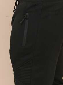 Men Sweatpants - 黑色 - 查看 6