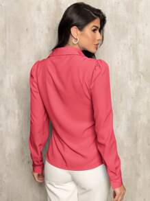 Women Blouses - Rosado Sandía - Ver 2