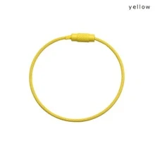 10入組彩色環行李牌夾鑰匙扣繩鑰匙圈電纜螺絲鎖配件安裝簡單耐用 - 彩色 - 查看 8