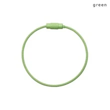 10入組彩色環行李牌夾鑰匙扣繩鑰匙圈電纜螺絲鎖配件安裝簡單耐用 - 彩色 - 查看 5