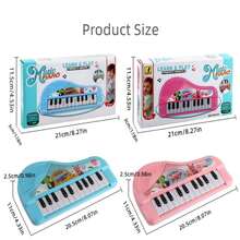 Children's Electronic Piano Toy Educational Musical Instrument Toy, Simulated 13-keys Piano, Enlightenment & Entertainment - Pink - View 4