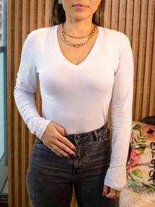 Women T-Shirts - 白色 - 查看 2