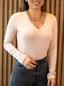 Women T-Shirts - Màu be - Xem 2