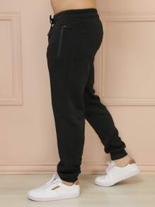 Men Sweatpants - 黑色 - 查看 8