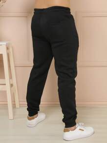 Men Sweatpants - 黑色 - 查看 2