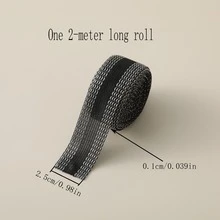 1 Roll Of 2m Hemming Tape Without Sewing For Adjusting And Shortening Trouser Legs - Black - View 7