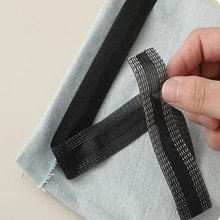 1 Roll Of 2m Hemming Tape Without Sewing For Adjusting And Shortening Trouser Legs - Black - View 2