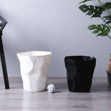 1 Miếng Creative Tròn Thùng rác Đối với Nhà  Phòng bếp Không Nắp , Phòng khách Hoặc Phòng tắm Thùng rác - trắng - Xem 5