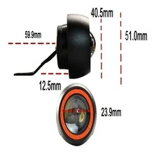 Motorcycle Headlight Round Angel Eye 5w Fixed Light (1 Piece) - Red - View 6