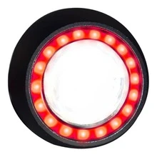 Motorcycle Headlight Round Angel Eye 5w Fixed Light (1 Piece) - Red - View 8