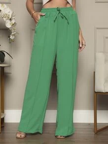 Women Pants - Màu xanh lá cây đậm - Xem 2