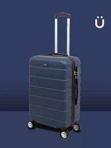 Set Of 4 Rigid Travel Suitcases With 360 Wheels Travel Bags - Blue - View 2