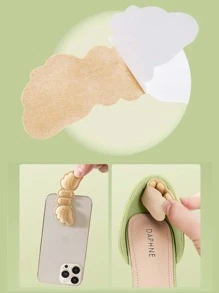 2 Pairs 6mm Thick Heel Pads Anti-slip And Anti-wear Shoe Insert Cushion To Reduce Size Difference And Prevent Feet Rubbing For High Heels, Loafers - Apricot - View 5