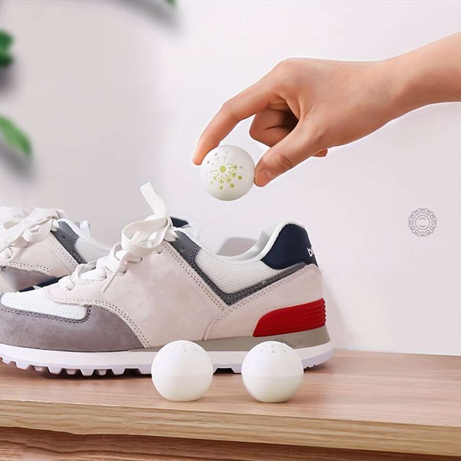6pcs Deodorizing Balls For Sports Shoes, Lockers, Shoe Gym