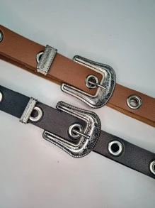 時尚女性波西米亞風格腰帶,是夏季女士的禮物 - 黑色 - 查看 2