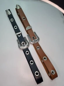 時尚女性波西米亞風格腰帶,是夏季女士的禮物 - 黑色 - 查看 1