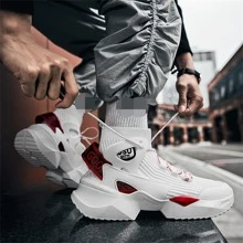 Calçados de meia respirável Primavera/Verão 2024 para homens e mulheres, tênis esportivos casuais de casal com veludo, sapatos modernos