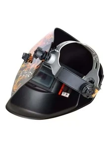 Careta Electrónica para Soldar Auto Obscurece Fuego Calavera. - Naranja Quemada - Ver 7