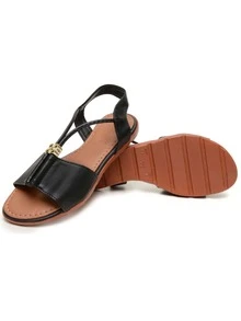 Women Flat Sandals - Black - View 4