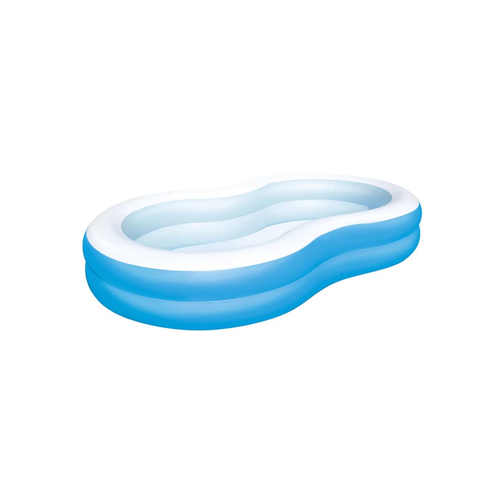 Piscina Inflable Ovalada Infantil Alberca Hinchable Azul 2.62 mts Alberca Para Niñas y Niños - Azul - Ver 1