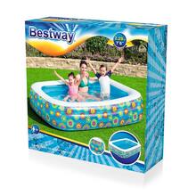 Piscina Inflable Infantil Piscina Alberca Rectangular Diseño Flores Chica 2.29 mts Alberca hinchable