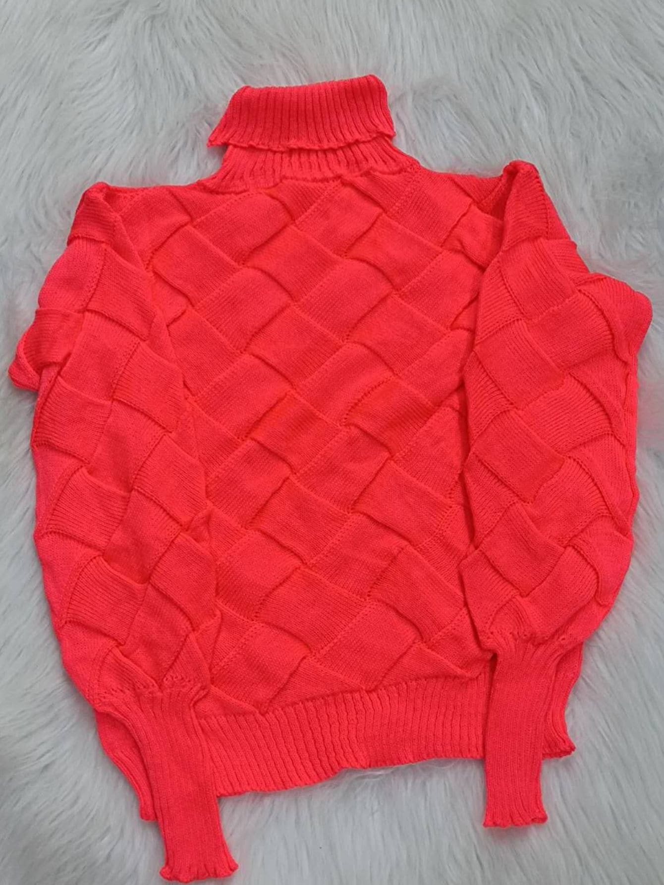 Women Sweaters - Coral Orange - View 1