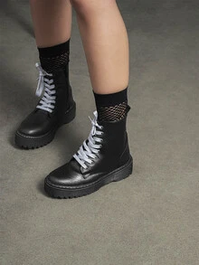 Women Fashion Boots - 黑色 - 查看 2