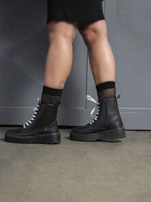 Women Fashion Boots - 黑色 - 查看 5