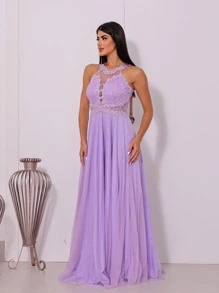 Grife Velasco Women Party Dresses - Lilac Purple - View 5