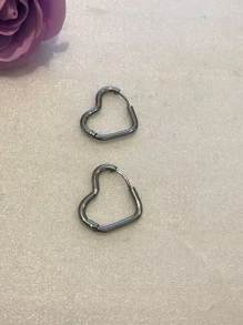 Hoop Earrings - 銀色 - 查看 4
