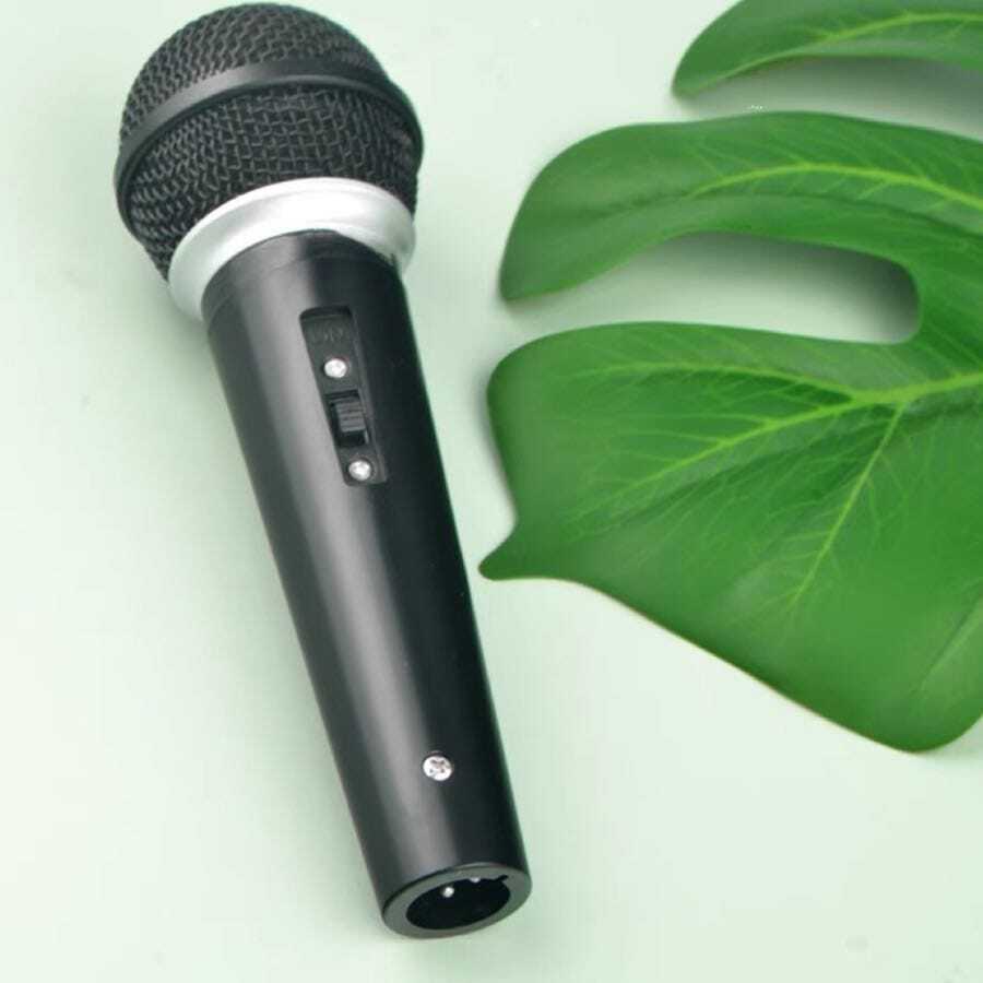 Microfone Profissional Dinâmico Com Fio P10 - Preto - Visão 1