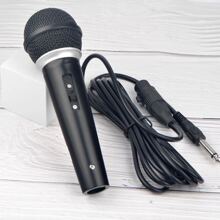 Microfone Profissional Dinâmico Com Fio P10 - Preto - Visão 3