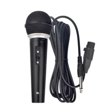 Microfone Profissional Dinâmico Com Fio P10 - Preto - Visão 4