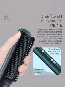 Peine Cepillo Secador Alisador SIN DAÑO Profesional Portátil para Alisar - Multicolor - Ver 3