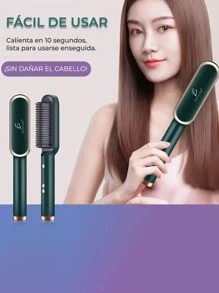 Peine Cepillo Secador Alisador SIN DAÑO Profesional Portátil para Alisar - Multicolor - Ver 4