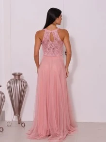 Grife Velasco Women Party Dresses - Rusty Rose - View 3
