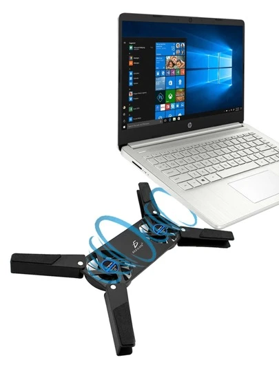 Mini Ventilador CLR.39 Doble Y Portátil con Usb Para Notebook Laptop ELE-GATE