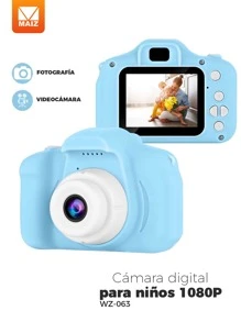 Digital Camera For Children Includes 3 Games Educational Toy - Pink - View 1
