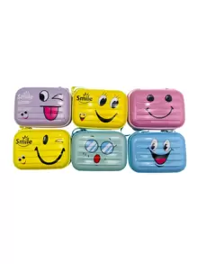 Paquete con 6 monederos de colores con caritas - Multicolor - Ver 1