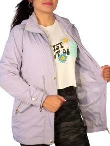 Chamarra Cazadora Para Mujer Julia 401 - Lila Púrpura - Ver 4