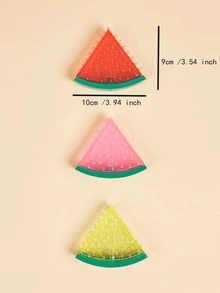 1入組隨機注水西瓜形寵物咬咬玩具 - 彩色 - 查看 3