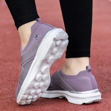 Women's Professional Running Shoes With Breathable Mesh Design For All Seasons, Ultralightweight, Shock Absorbing, Ideal For Sports And Running - Baby Pink - View 5